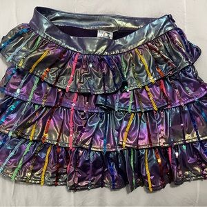 Queen of Sparkles Colorful Ruffled Women's Skort